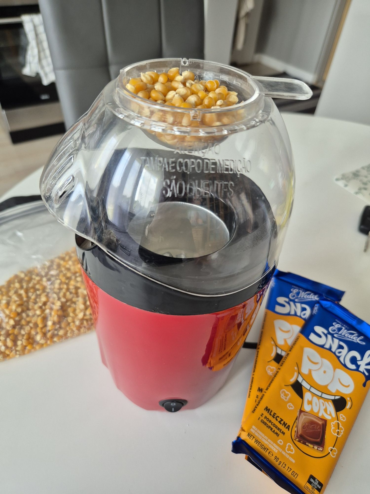 Maszyna do popcornu beztluszczowa dietetyczny pop corn popkorn