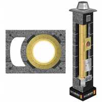 System kominowy Scheier 5mb fi 200 1 wentylacja komin ceramiczny