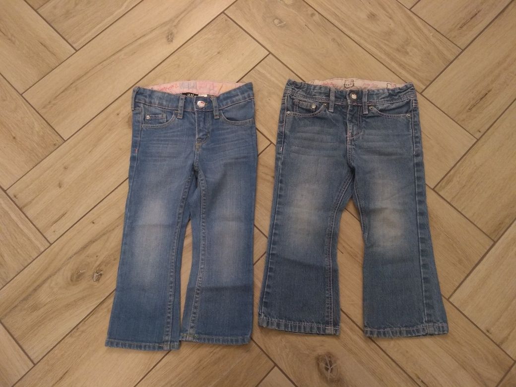 Spodnie jeansy H&M Hello Kity rozmiar 92 dla dziewczynki nadruk