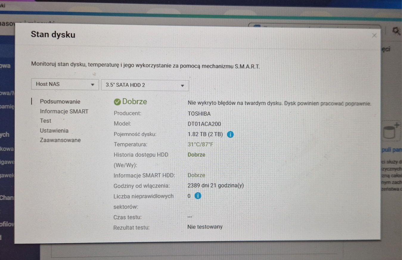 Dysk 3,5" Toshiba DT01ACA200 2TB