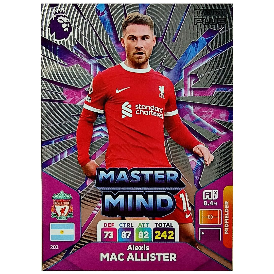 Karta Panini 201 Premier League 2024 Plus Mac Allister Master Mind