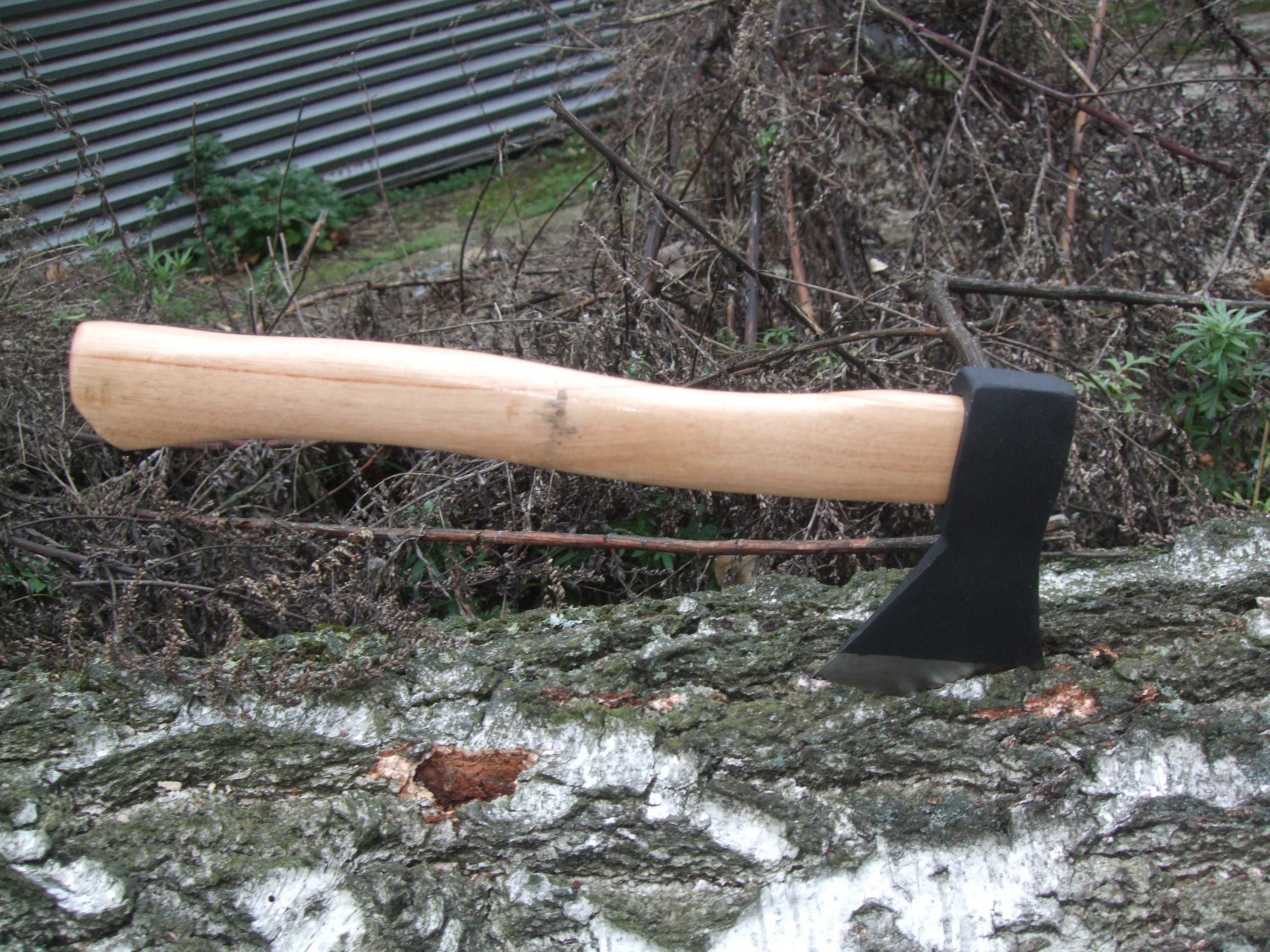 Siekiera TOPOREK 35 cm 600g WYGODNA Mała Drewniany Trzonek UNIWERSALNA