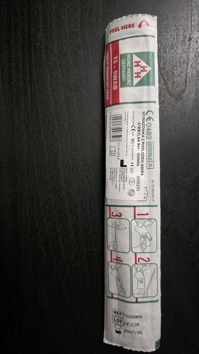 Wymazówki sterylne Heinz Herenz TS-Swab - 3 szt.