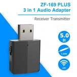 Mini Transmissor / Receptor Bluetooth 5.0 (4 em 1)