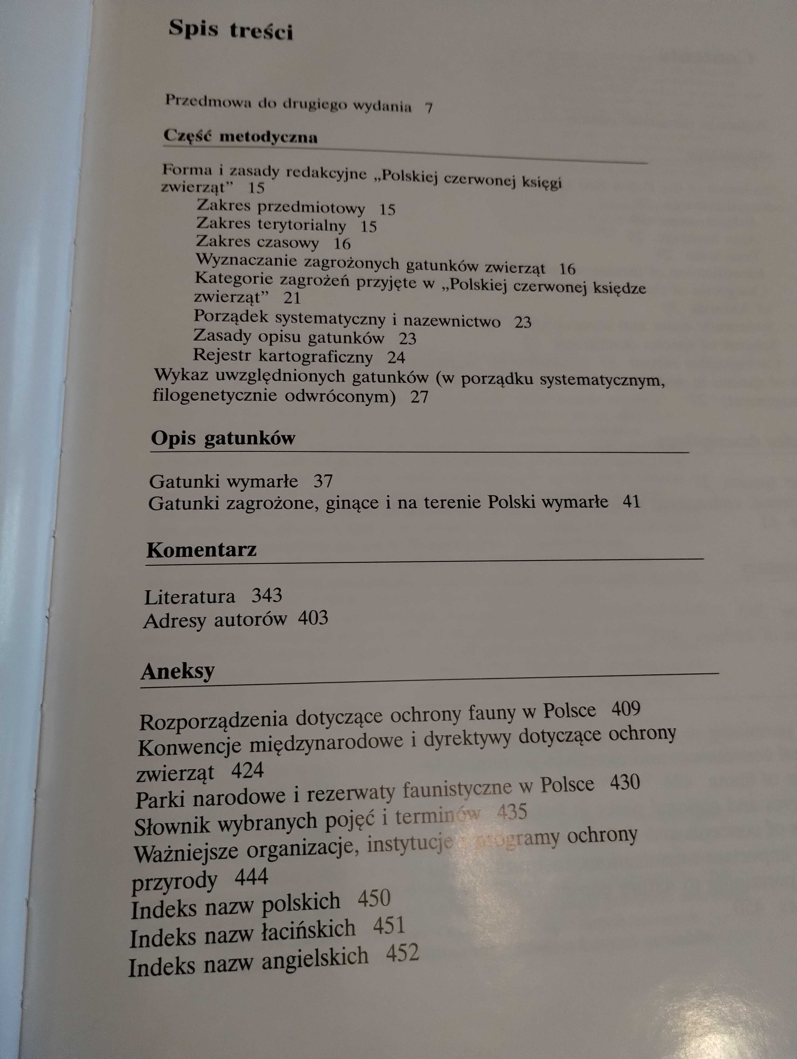 Polska czerwona księga zwierząt Kręgowce