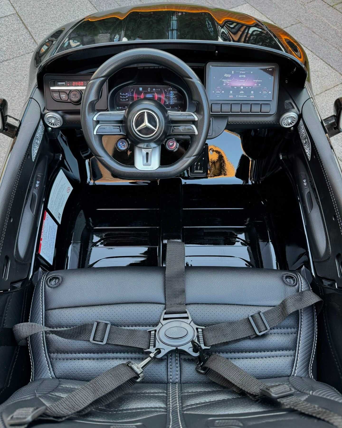 Mercedes DK-SL63 czarny auto na akumulator 4x4 + PILOT SKÓRA MP3 pasy