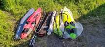Dwa zestawy windsurfingu