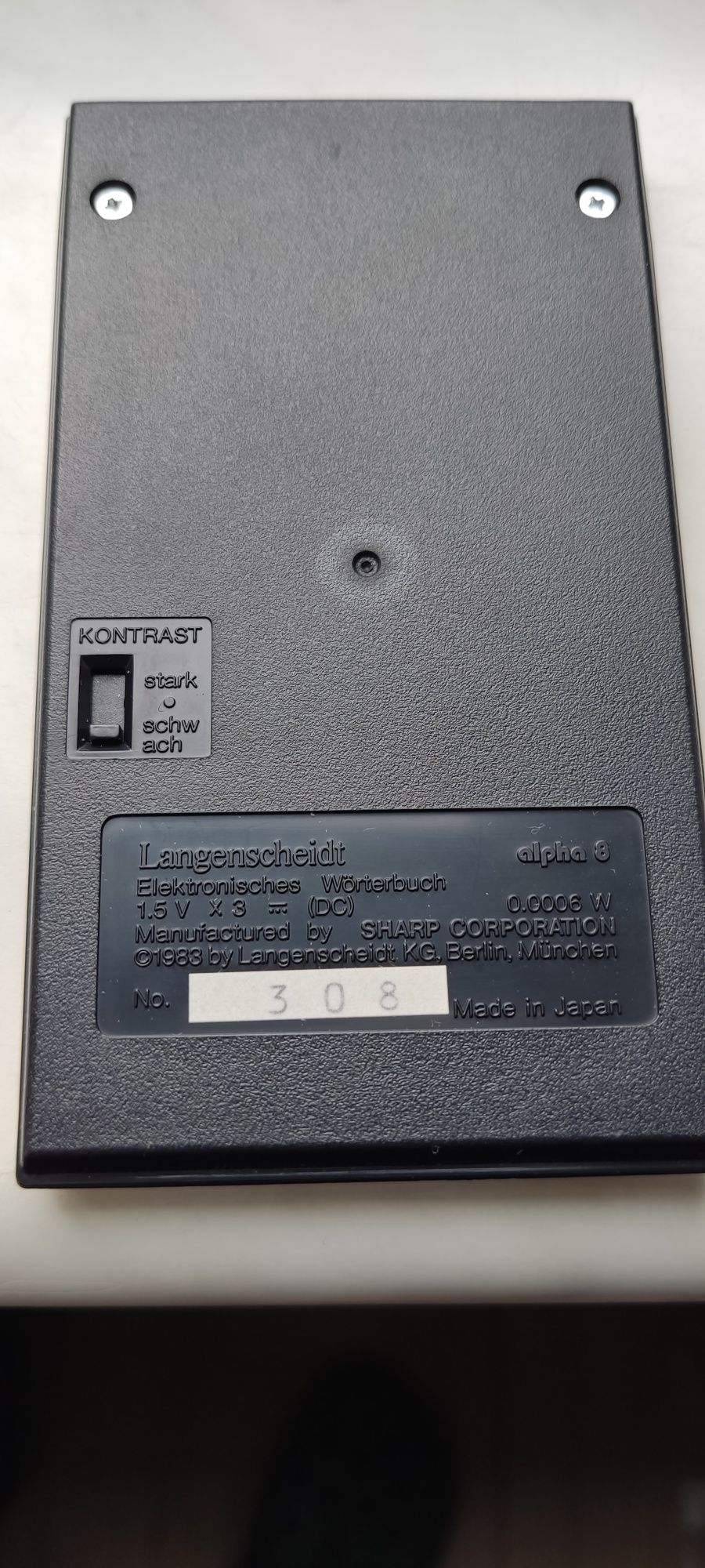 Vintage kalkulator - tłumacz ALPHA 8 1983 rok