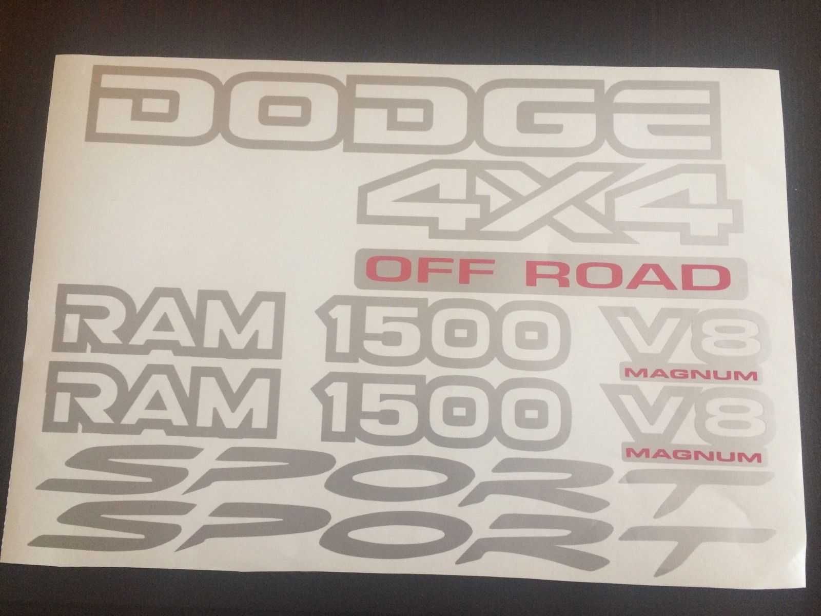 Dodge 4x4 off road autocolantes