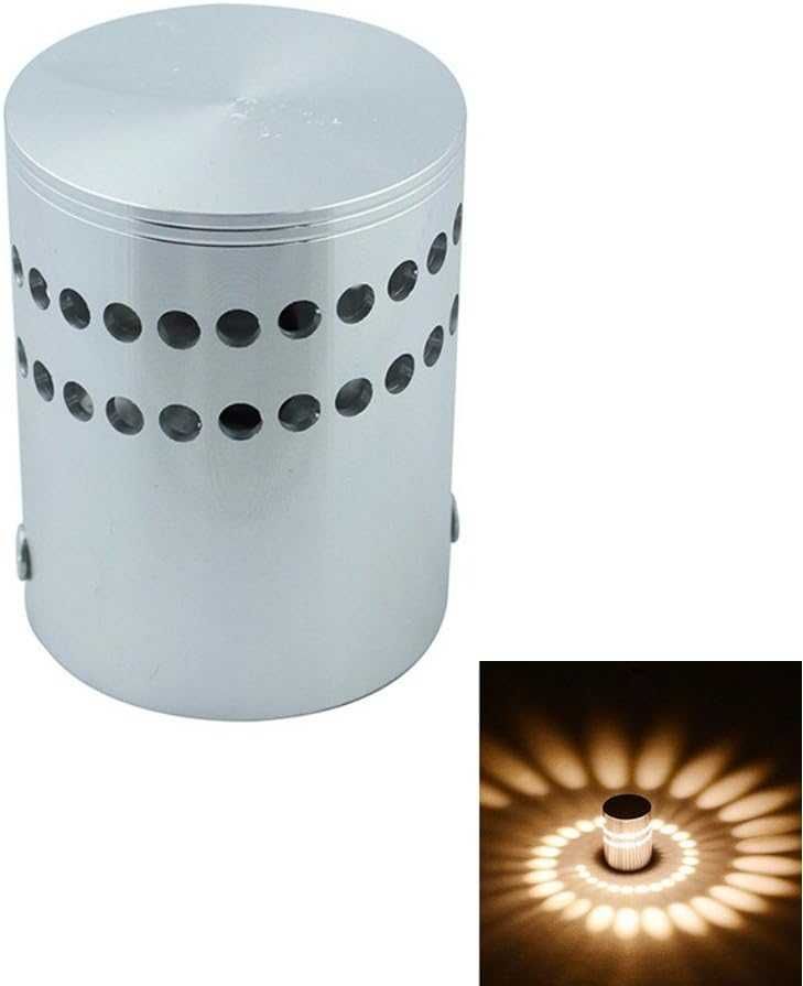 QUASHION Lampa ścienna LED, efekt świetlny 3000K 3W  ciepła biel