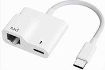 Adapter Ethernet z portem ładowania do USB-C