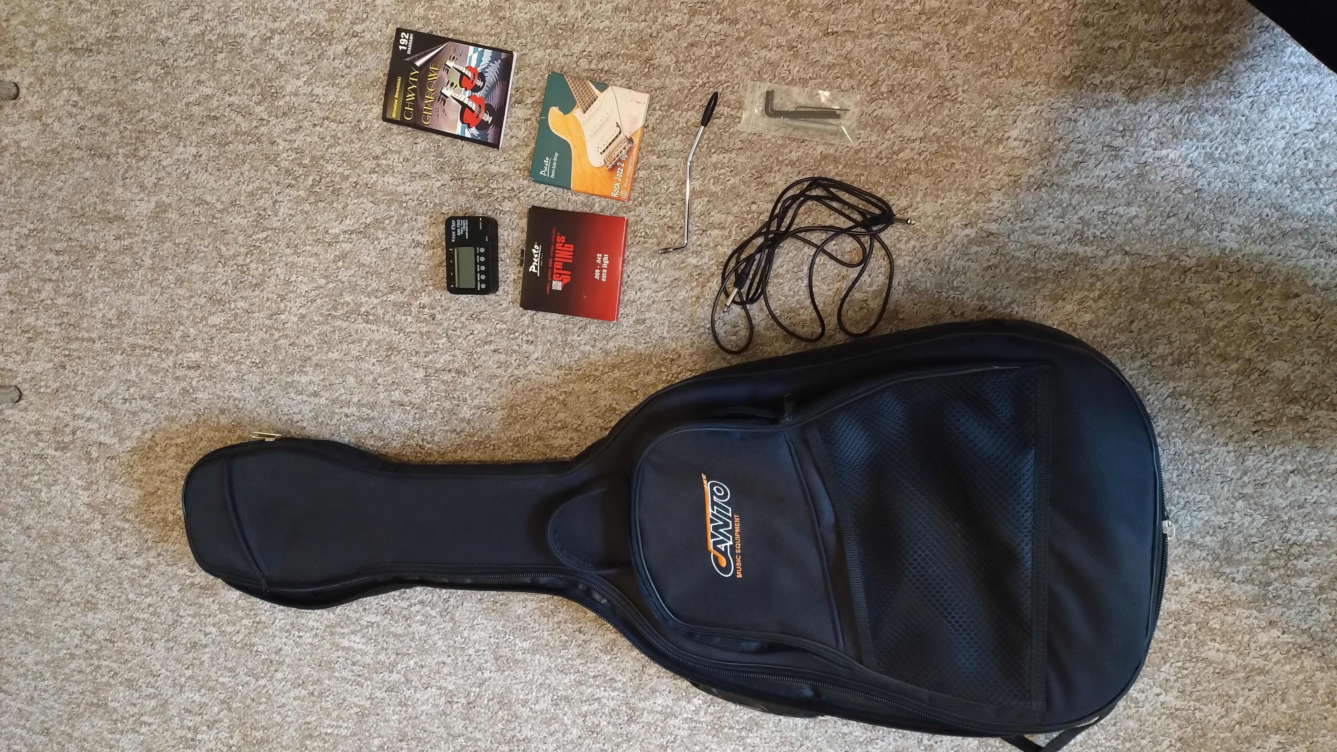 Gitara Elektryczna Cort X2 + wzmacniacz kombo + akcesoria