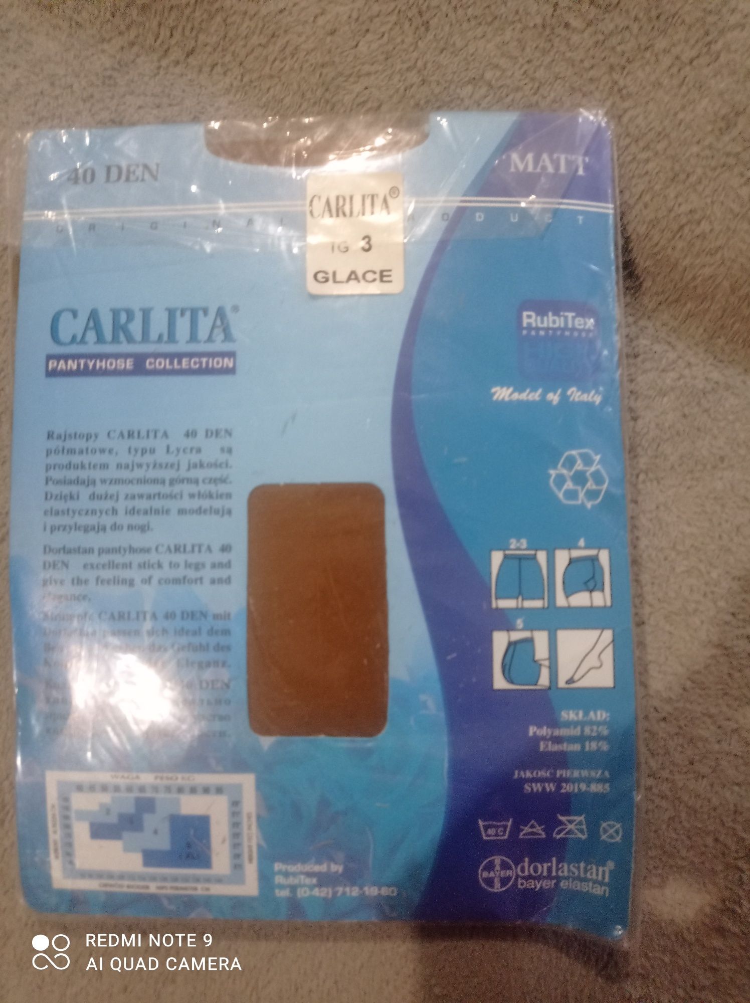 Колготи Carlita 40den Rubitex