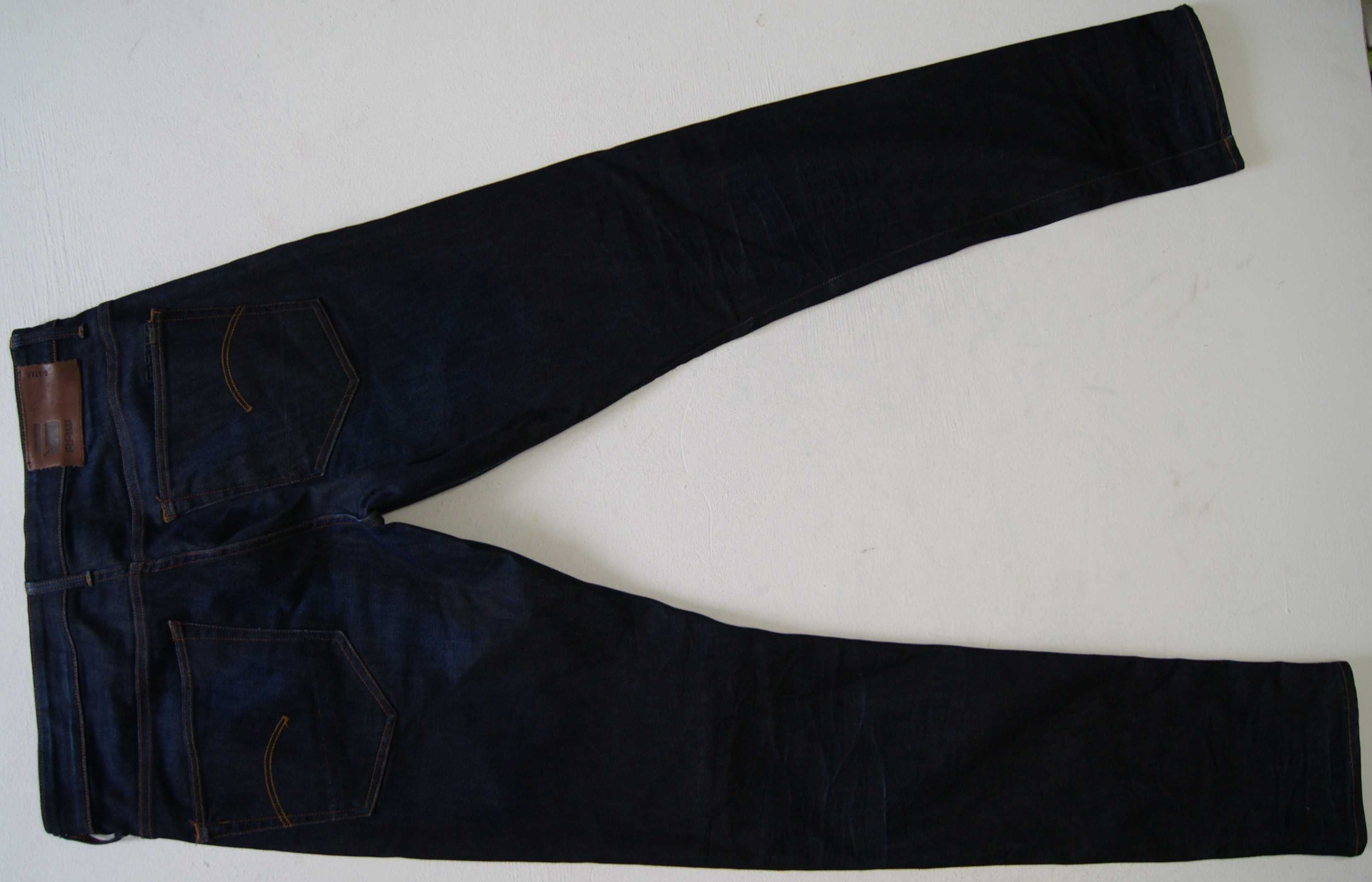 G-STAR 3301 W34 L36 PAS 94 jeansy męskie tapered z elastanem