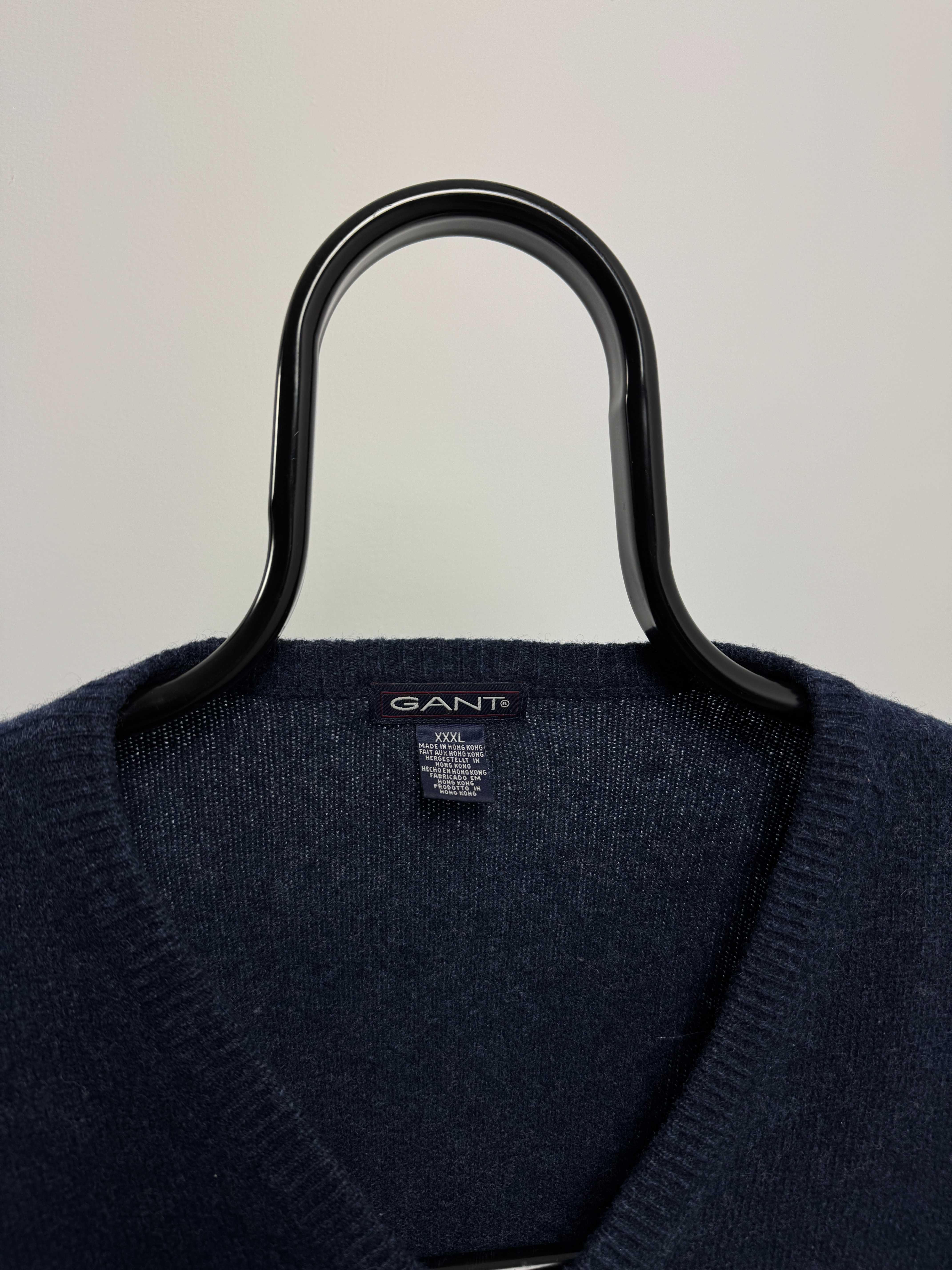 Sweter męski Gant sweterek z wełny jagnięcej