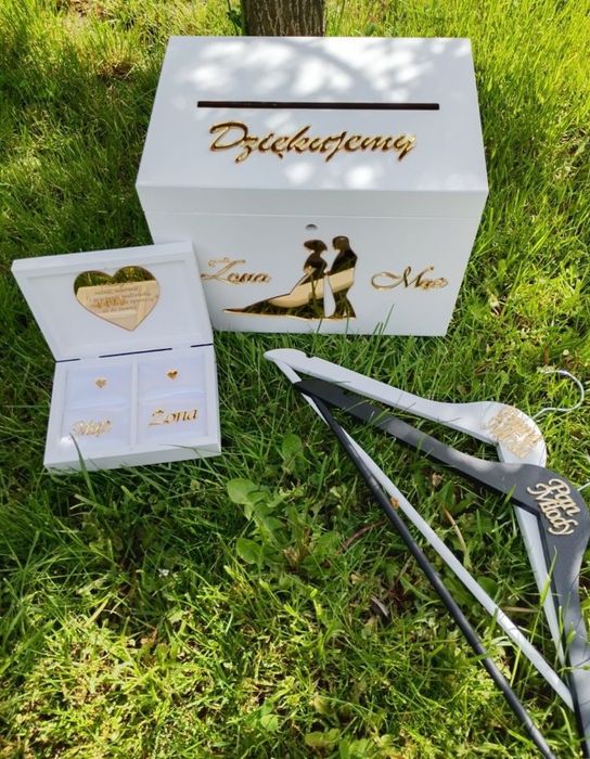 Pudełko na koperty i obrączki