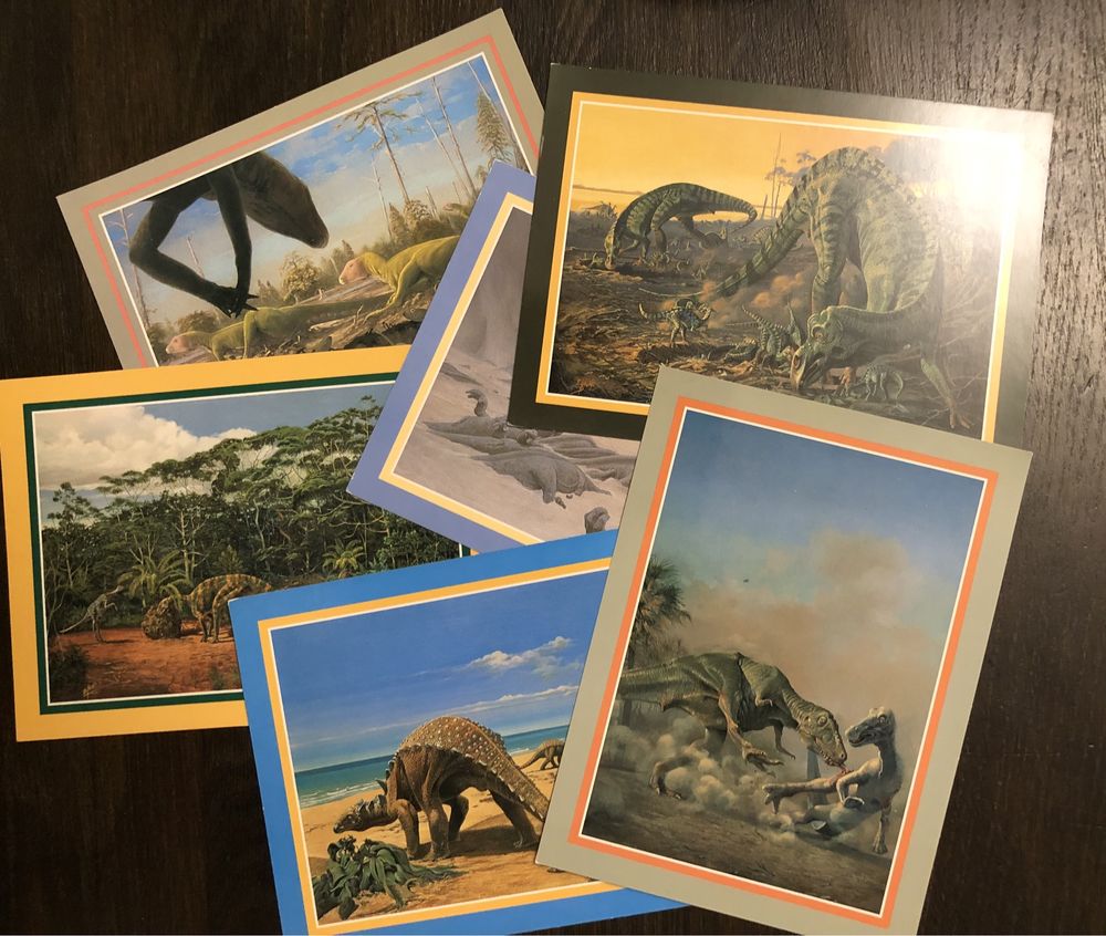 Pocztówki Obrazki dinozaury