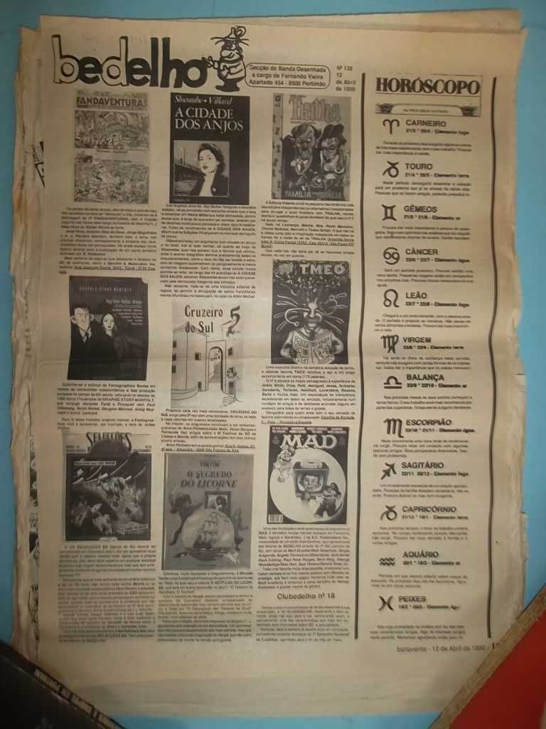 "BEDELHO" Suplemento de Banda Desenhada do jornal Barlavento, anos 80.