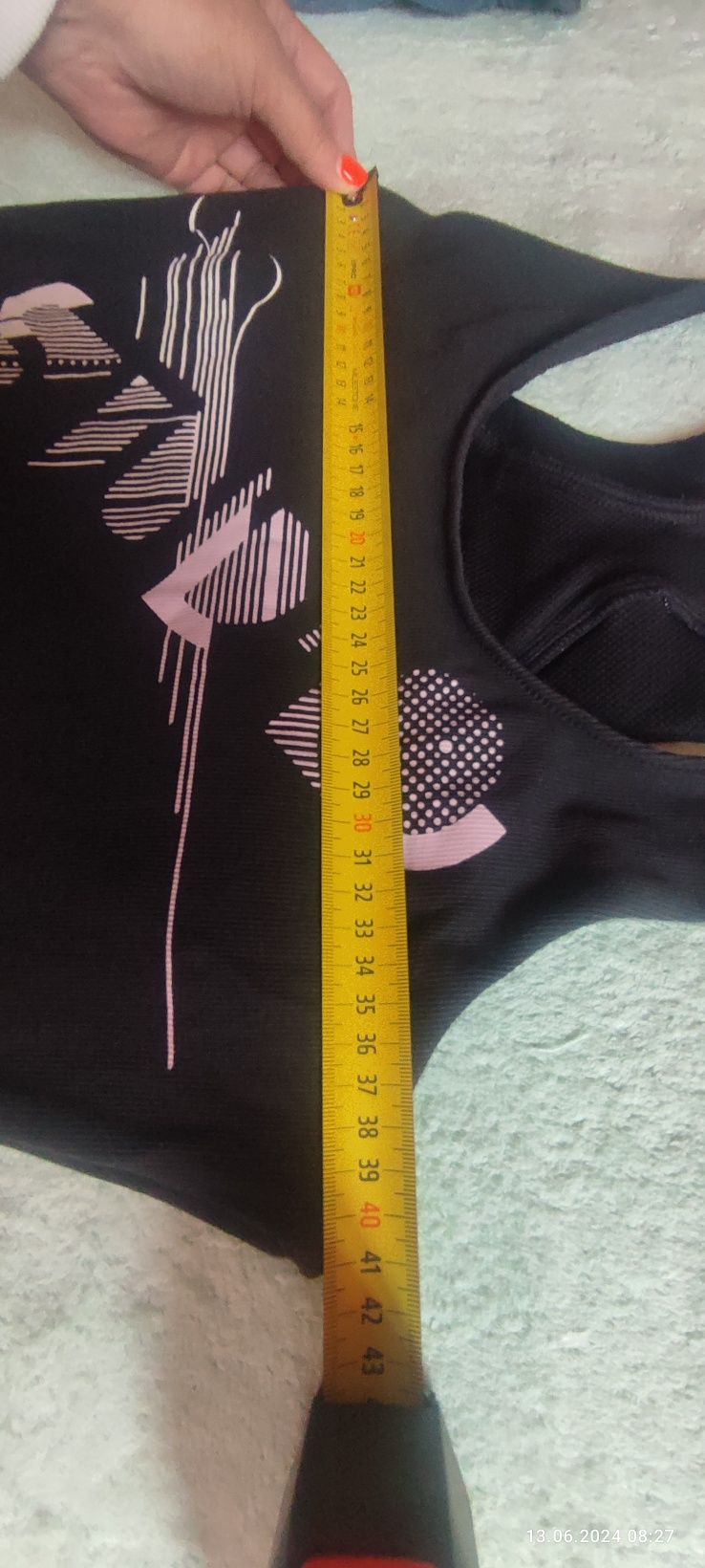 Czarny top Nike fit damska