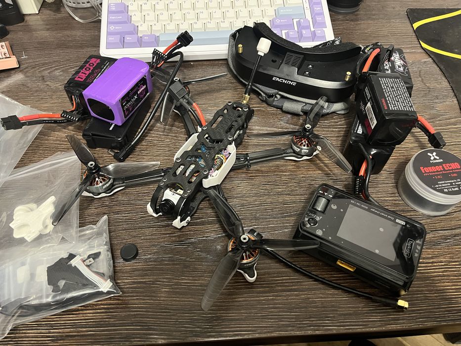 Diatone roma f5 FPV дрон НОВИЙ, АКБ, окуляри eachine