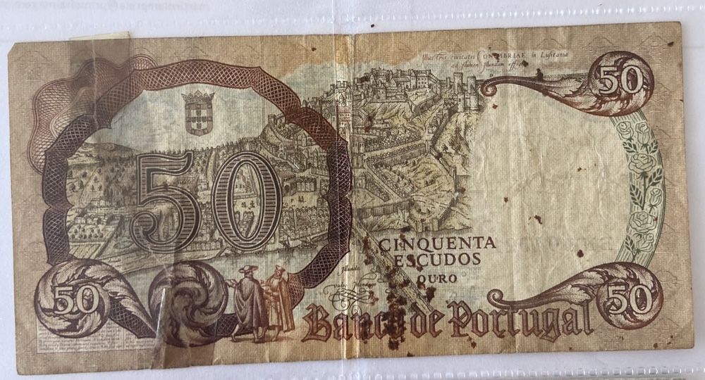 Notas 100, 50 e 20 escudos