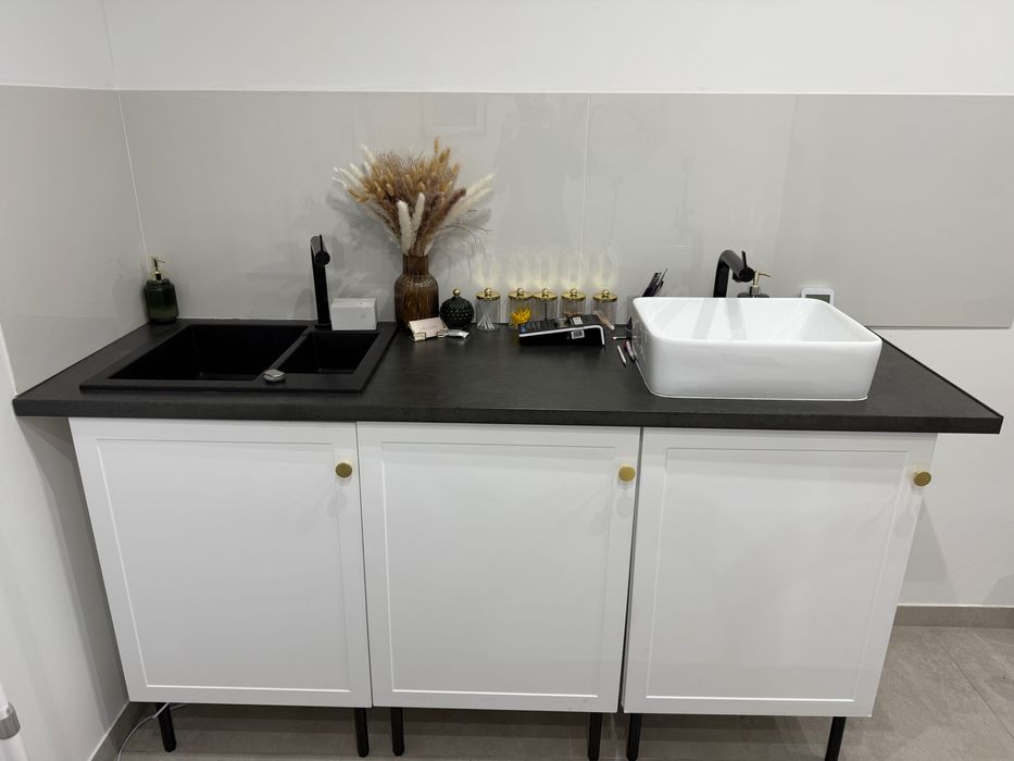 ZESTAW zabudowa plus 2 zlewy i baterie