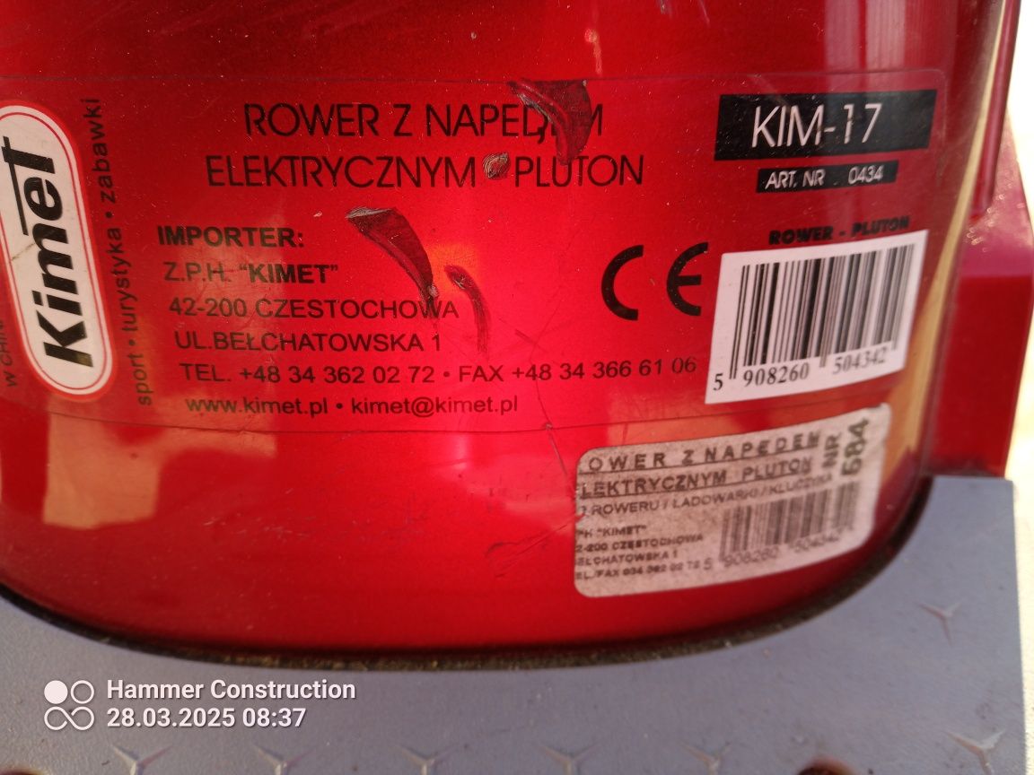 Rower elektryczny kimet