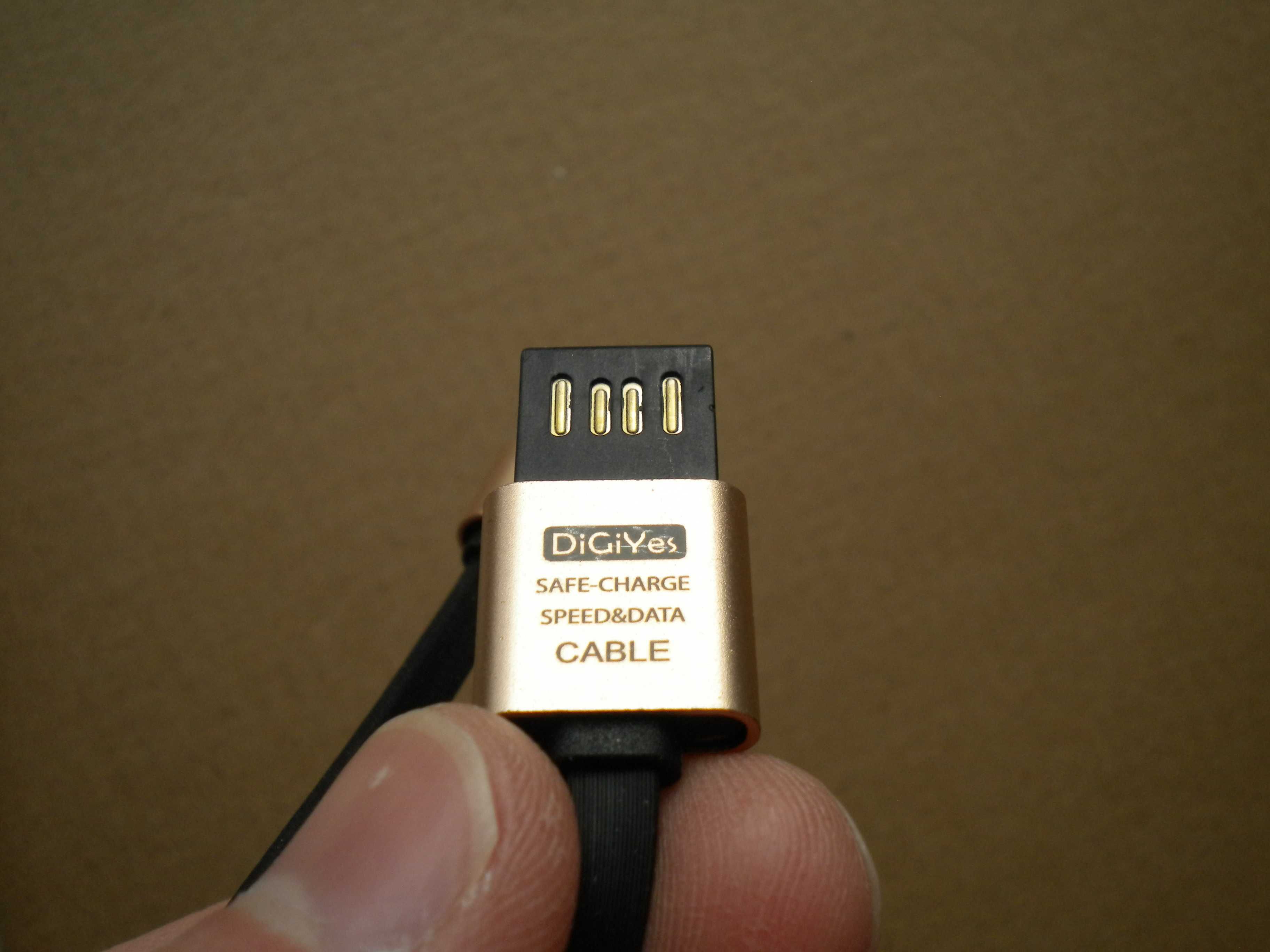Кабель micro USB DigiYes двохсторонній 1 метр алюмінієвий
