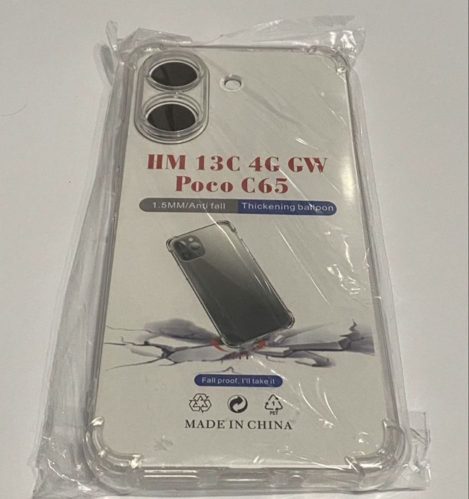 Чехол Xiaomi 13C / Poco C65 Прозорий Протиударний Силіконовий