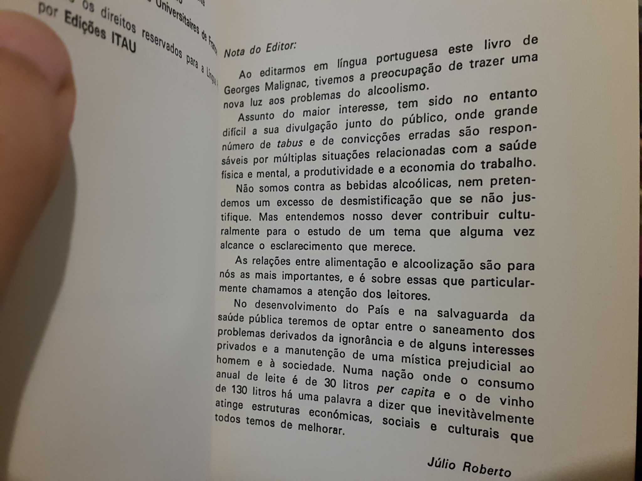 Georges Malignac - O Alcoolismo