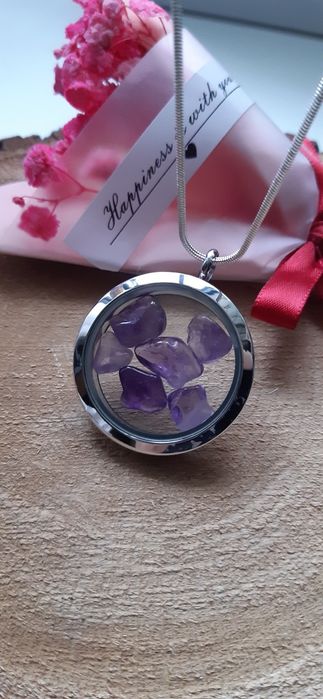 Sekretnik, wisior z Ametystem