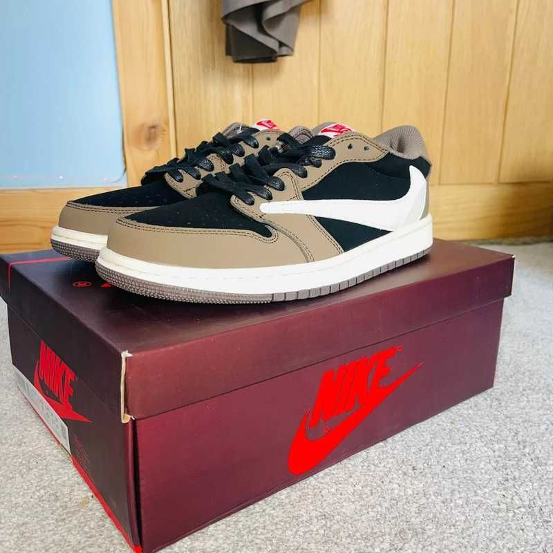 Buty Jordan 1 Low OG SP Travis Scott Mocha Moda Obuwie sportowe r45