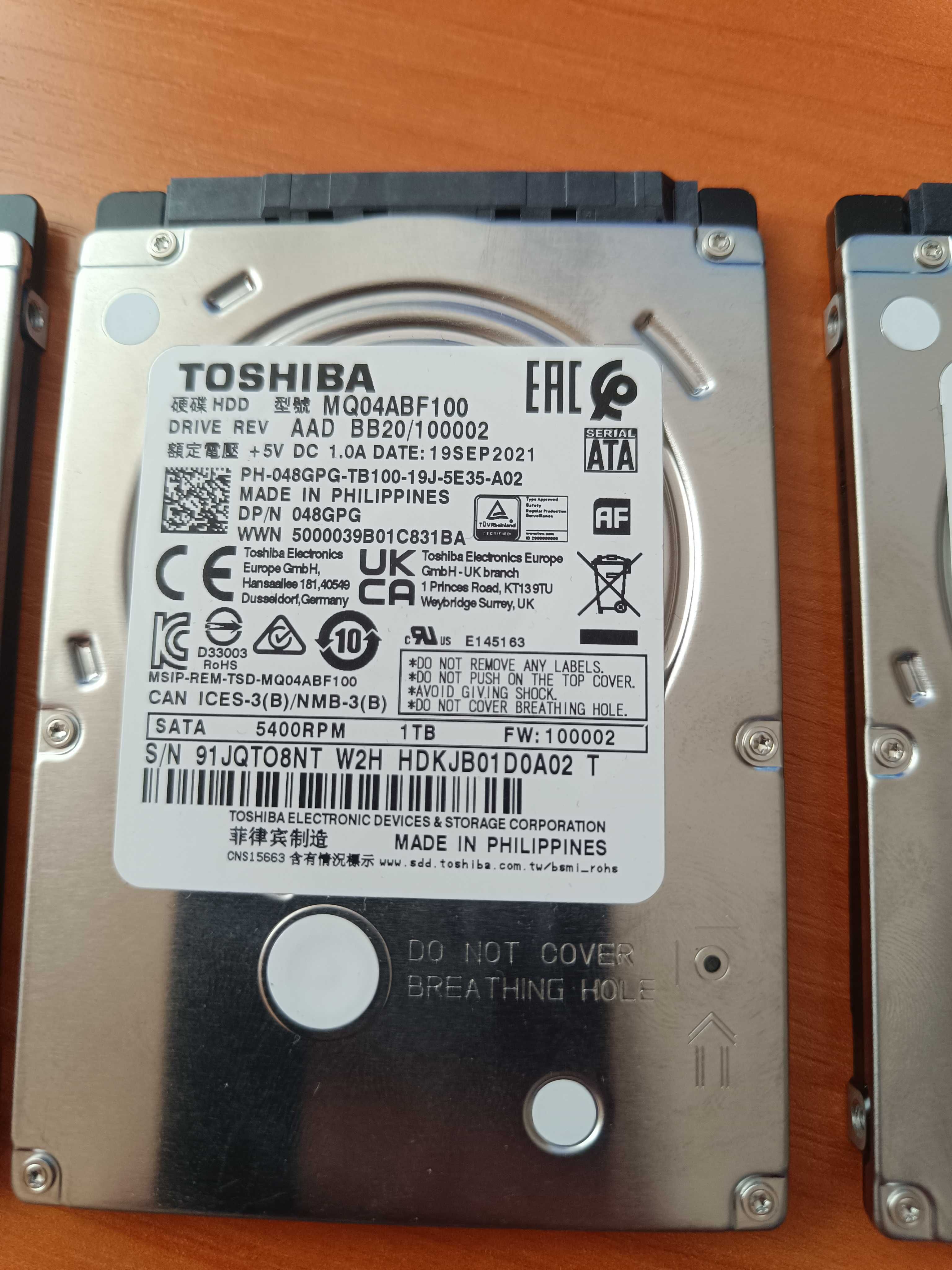 Жорсткий диск Toshiba 2.5" 1TB 5400rpm SATAIII 6Gbit/s128mb MQ04ABF100