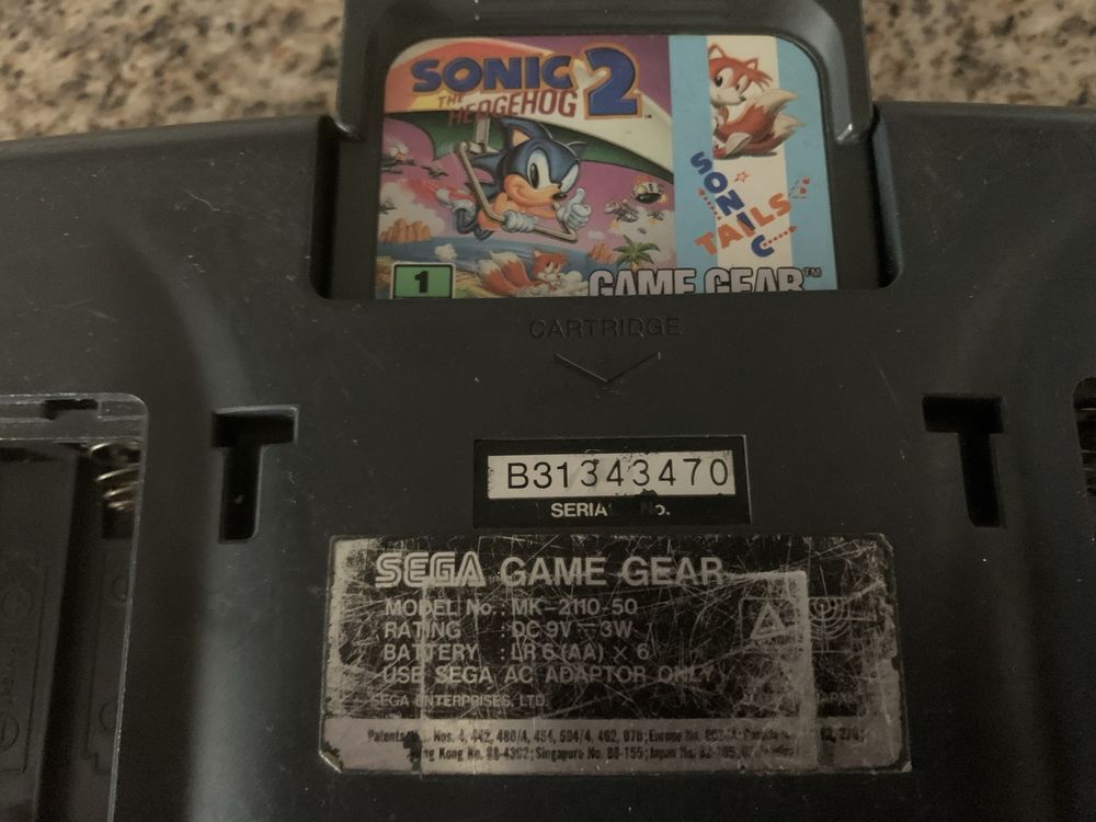 Consola Sega Game Gear + jogo Sonic