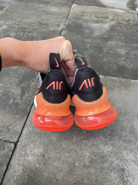 Nike Air 270 r. 36,5 szare biale pomaranczowe buty adidasy sneakersy