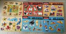 Puzzle drewniane - Melissa&Doug, Goki