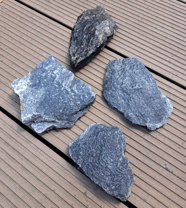 Naturalne Kamienie do Akwarium Gray Stone 1kg 4 szt.