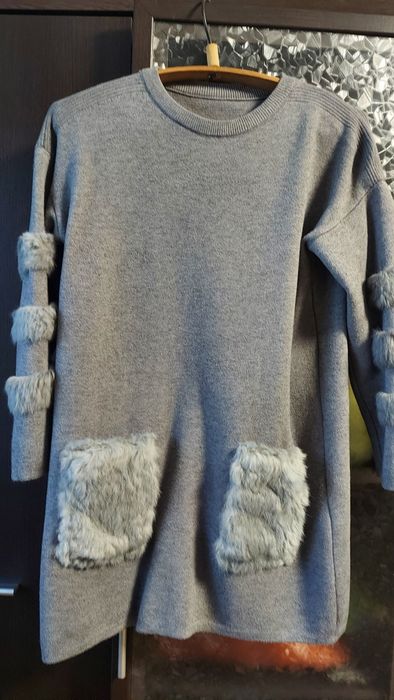 туника теплая с мезовыми карманами