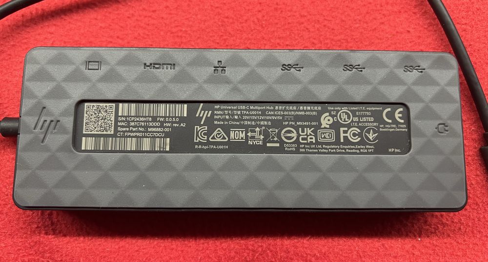 Koncentrator podróżny HP Universal USB-C Multiport Hub (50H98AA)