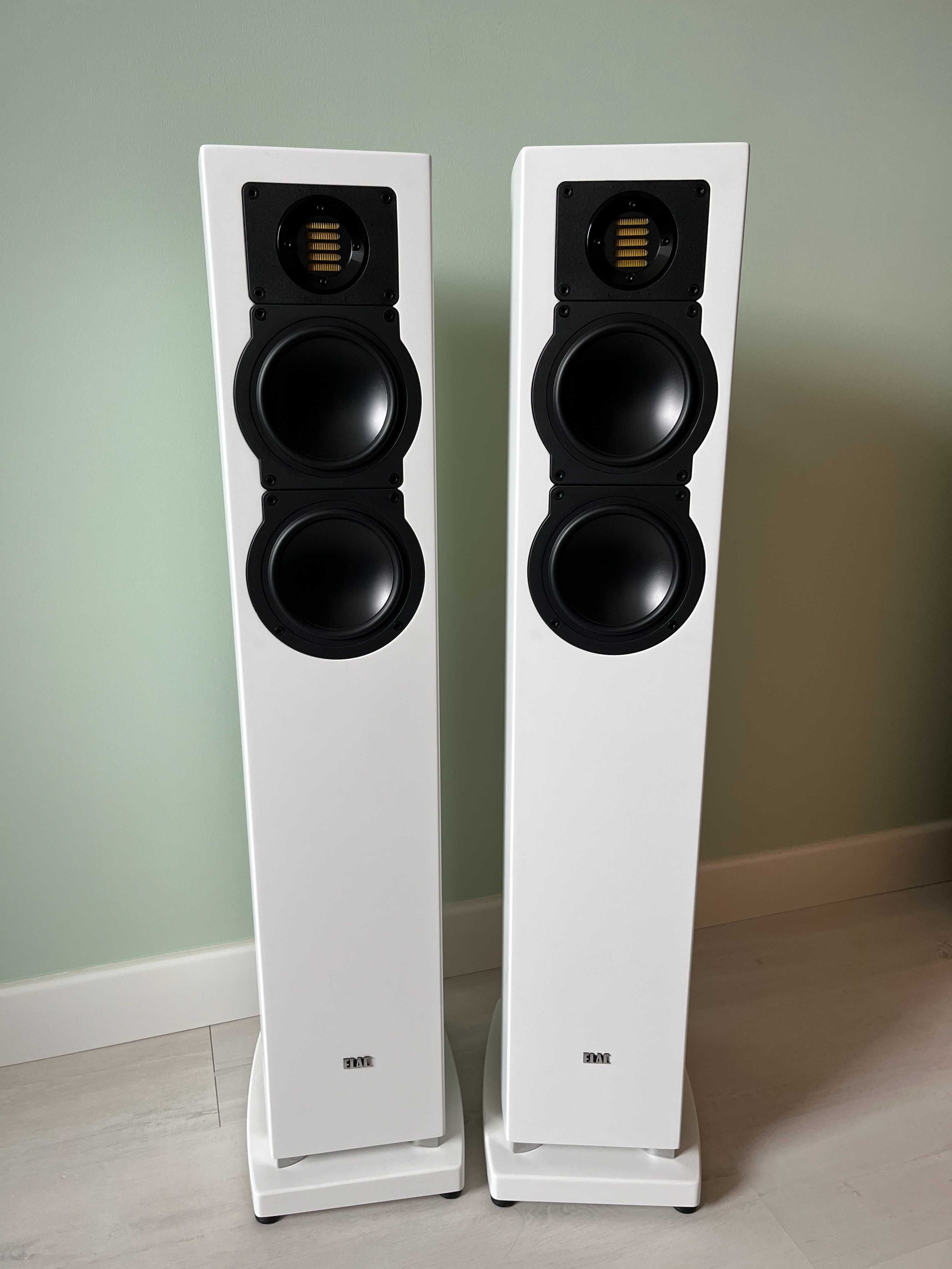 Elac FS 217 z JET white satin - kolumny podłogowe