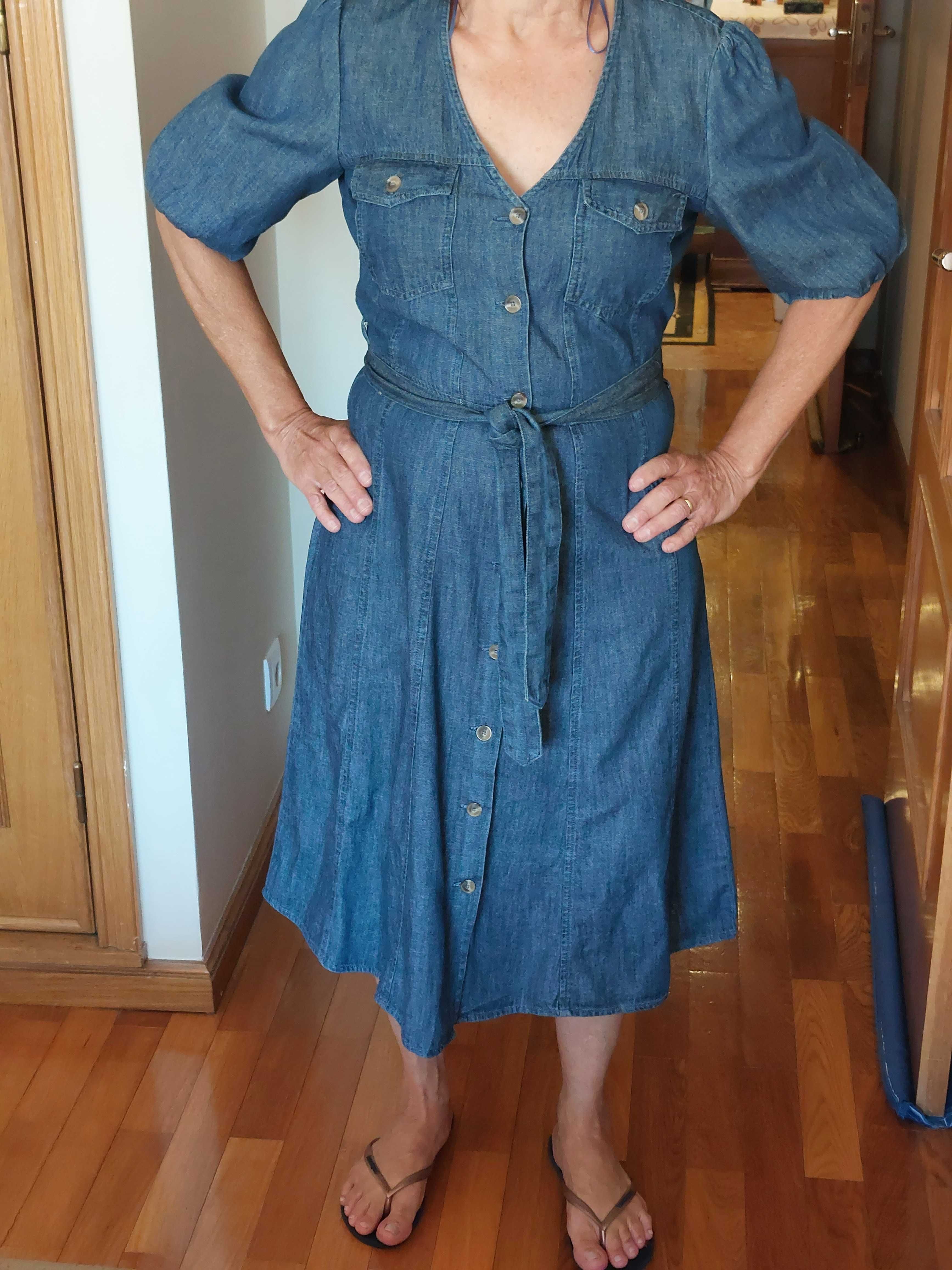 vestido ganga C&A