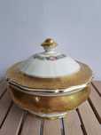 Rosenthal porcelana Bomboniera Chippendale bogato złocona 1928