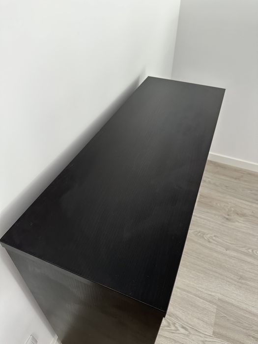 Móvel Preto e Branco - 1 gaveta + 2 Portas