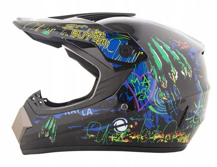 Kask Crossowy lekki Enduro QUAD ATV CROSS MTB kask na hulajnoge XS