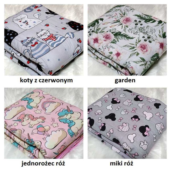Kołdra obciążeniowa Koc sensoryczny dla dzieci 100x150 Terapeutyczny