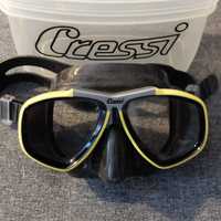 Cressi Focus maska czarno- żółta
