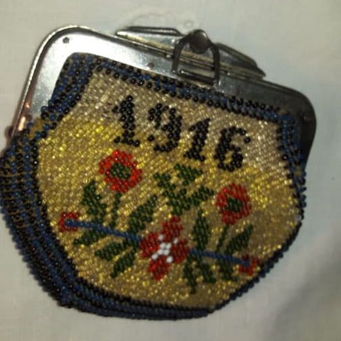 Wallet (antiques beads) Гаманець (бісер). Кошелёк (бисер) Антиквариат