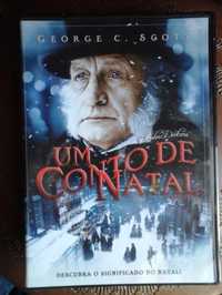 DVD Um conto de Natal George C. Scott - Baseado Livro Charles Dickens