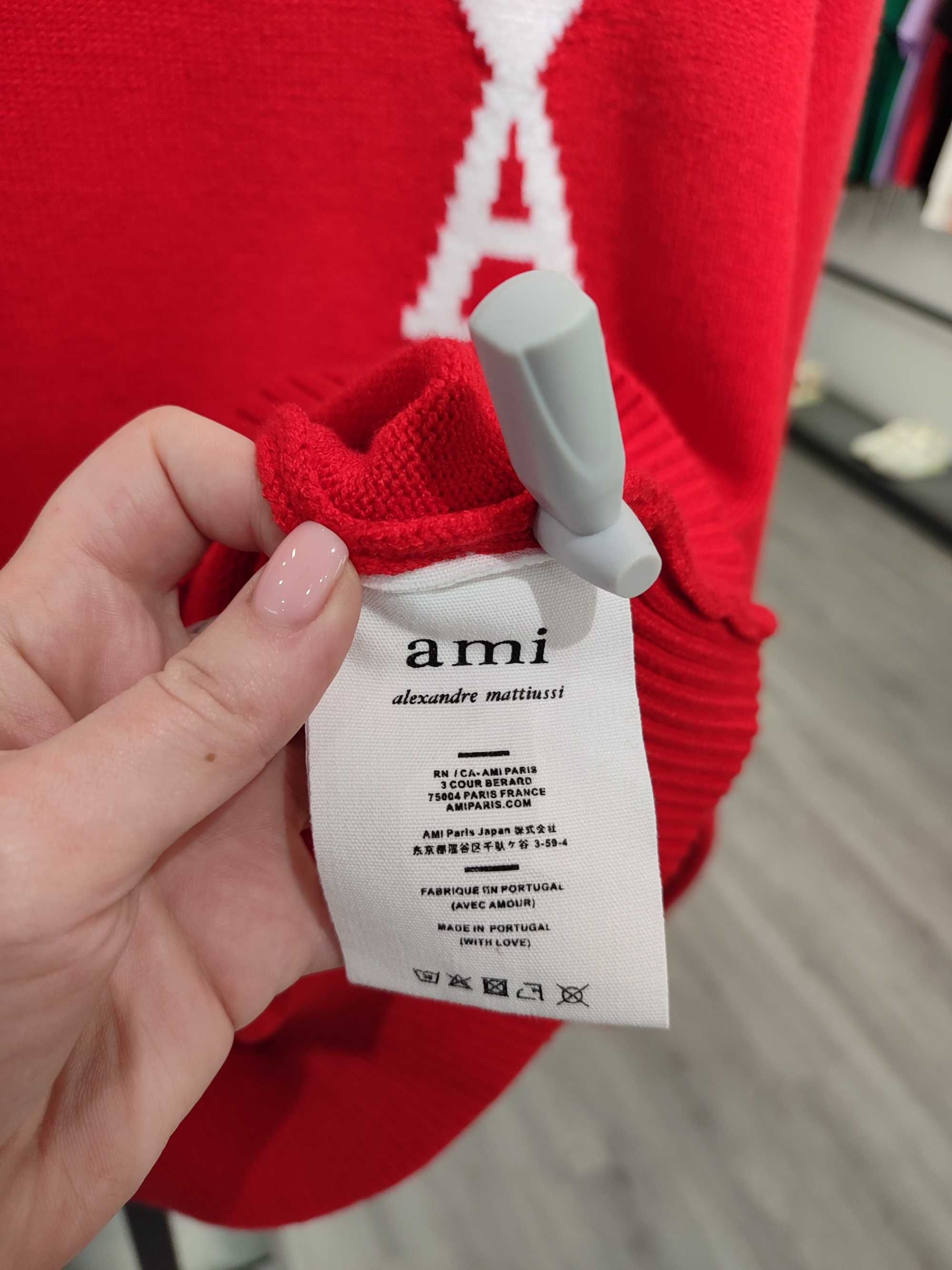 Джемпер AMI Paris Ami de Coeur jumper Red
