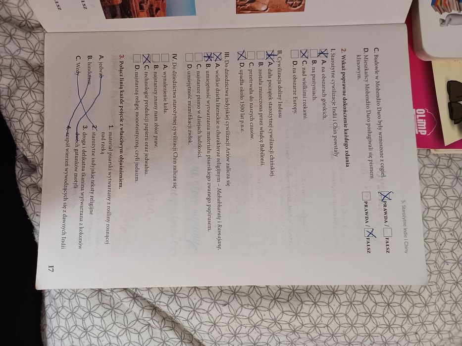 Historia zeszyt ćwiczeń klasą 5 uzupełniony całkowicie